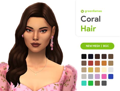 Sims 4 Coral Hairs The Sims Book