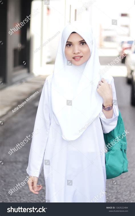 Young Malaysian High School Girl Hijab Stock Photo 1263522484