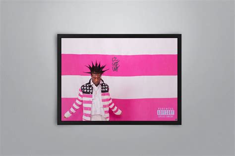 Lil Uzi Vert Pink Tape Signed Poster Coa Poster Memorabilia