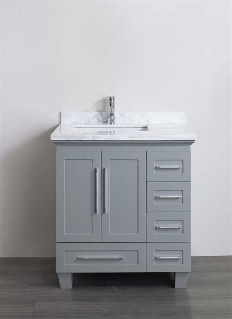 Tradewindsimports offers 30 inch bathroom vanities collection page where you find only size width 30 inch vanities. Accanto Contemporary 30 inch Grey Finish Bathroom Vanity ...