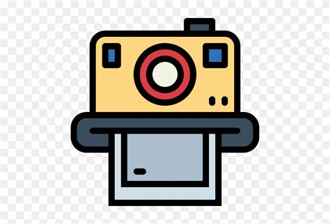 Polaroid Camera And Galaxy Self Drawn Sticker Polaroid Camera Clipart