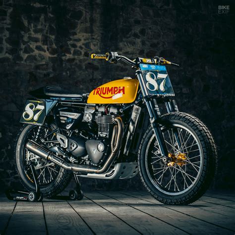 The Contender Triumph Limoges Speed Twin Flat Tracker Bike Exif