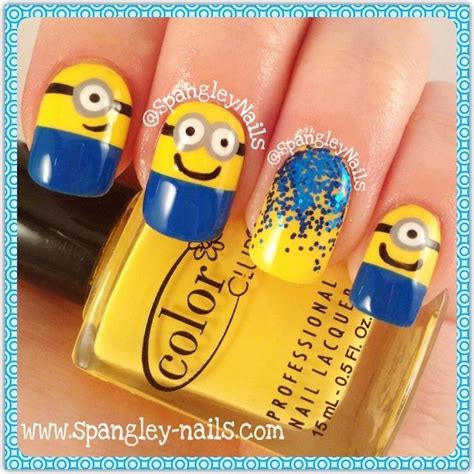 Minion Nail Art Nail Art By Nicole Spangleynails Minion Nails