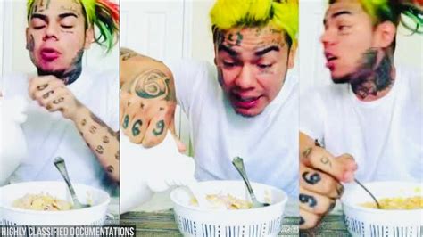 Tekashi 69 At Home Eating Good And Still Repping Treyway Live Footage Youtube