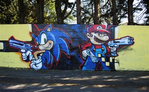 Awesome Graffiti Inspired By Video Games 37 Photos Klykercom