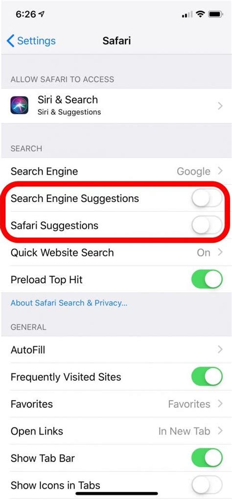 How To Turn Off Search Suggestions In The Iphone And Ipad Safari App