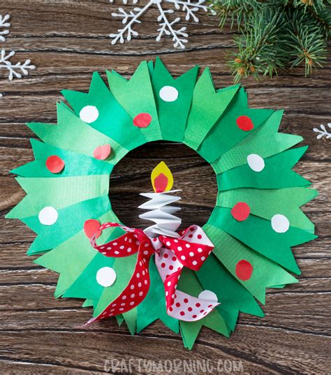 Paper Plate Christmas Wreath Craft Christmas Wreath Craft Wreath