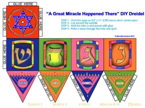 Make Your Own Dreidel Childrens Crafts Jewish Kids