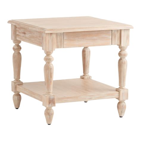 Weathered Natural Wood Everett End Table By World Market In 2022 Wood