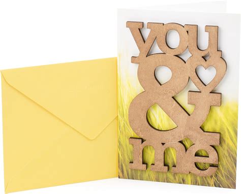 Hallmark Signature Anniversary Card Wooden You And Me