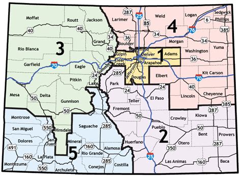 Cdot Regional Boundaries Map — Colorado Department Of Transportation
