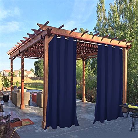 Pro Space Outdoor Dark Blue Drape And Curtain 50x108 Inch For Pergola