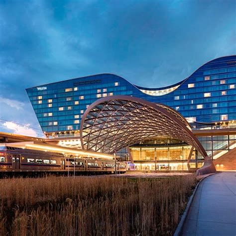 Denver airport is far too large for there to be such a small security check therefore it took forever and i missed the flight. Westin DEN Hotel and Transit Center | Projects | Gensler