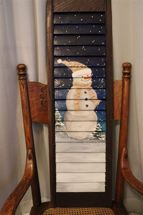 Snowman Shutter Decoration By Naelynne On Etsy 4000