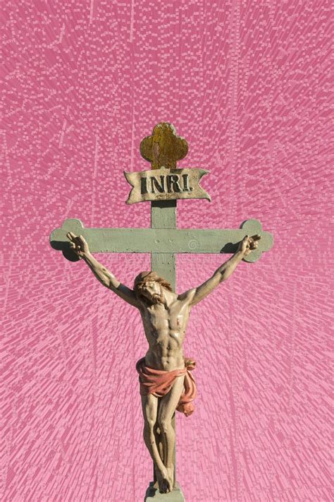 Jesus Christ Inri On The Cross Stock Illustration Illustration Of