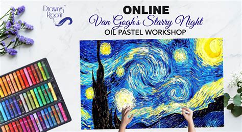 How to make an easy avengers superhero happy look who s drawing father s day card coolest step dad funky pigeon. Online Starry Night Oil Pastel Workshop by Drawing Room ...