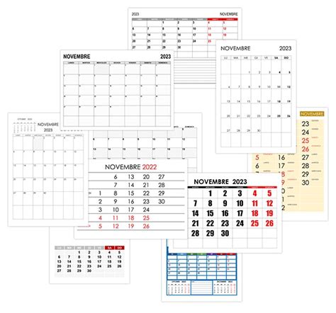 Calendario Novembre 2022 A4 Calendario Festivita