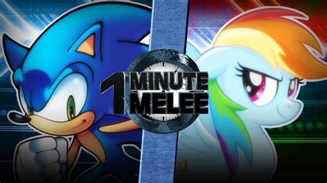 Sonic Vs Rainbow Dash One Minute Melee Fanon Wiki Fandom