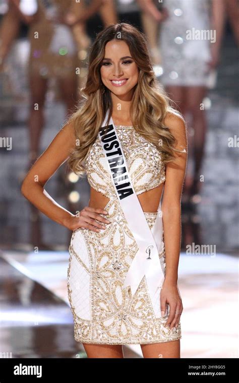 Miss Australia Monika Radulovic During The 2015 Miss Universe Pageant Planet Hollywood Resort