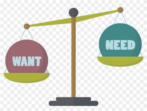 Needs And Wants Illustration Free Transparent Png Clipart Images Download