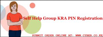 Self Help Group Kra Pin Registration Cyber Co Ke