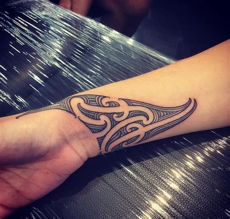 Custom Wrist Ta Moko Kirituhi Maori Tattoo Wrist Te Kanawa Otautahi