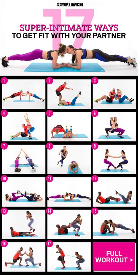 17 Super Intimate Ways To Get Fit With Your Partner Couples Workout Routine Partner Workout