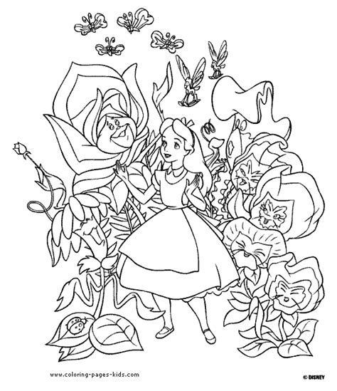 Many scenes are drawn similarly to those in escape to wonderland, and wonderland, with these taking their ideas from the original john teniel drawings (i. Alice in Wonderland Coloring Pages | Coloring Pages To Print