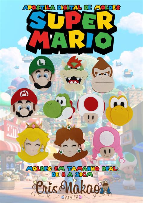 Apostila De Moldes Digital Super Mario Volume 1 Ateliê Cris Nakao