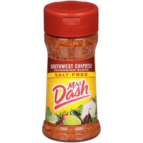 Mrs Dash® Southwest Chipotle Salt Free Seasoning Blend 25 Oz Shaker