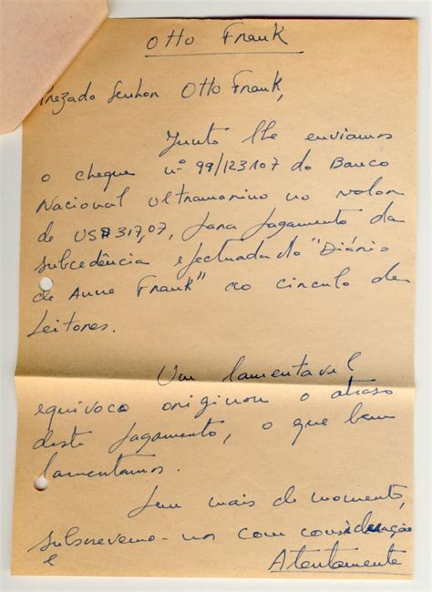 Lot Anne Franks Diary Published In Portuguese Otto Frank Wills