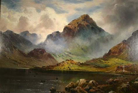 Lake Scene Ogwen Valley By Alfred Fontville De Breanski Jr On Artnet