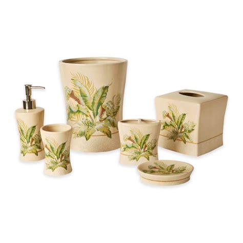 Palmiers fabric is perfect for window treatments, drapery, headboards. Tommy Bahama® Palmiers Bath Ensemble Collection | Bed Bath ...