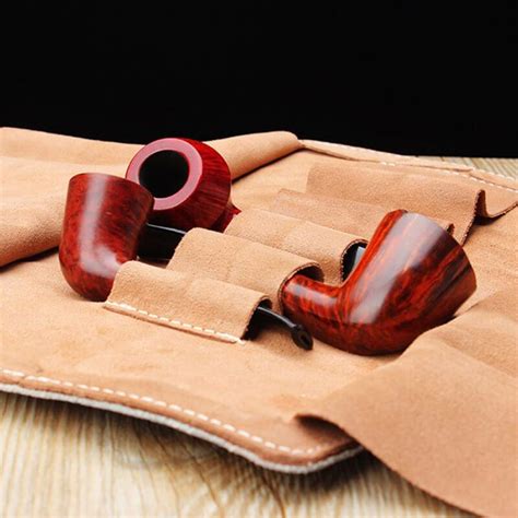 Vintage Handmade Leather Pipe Tobacco Pouch Muxiang Pipe Shop