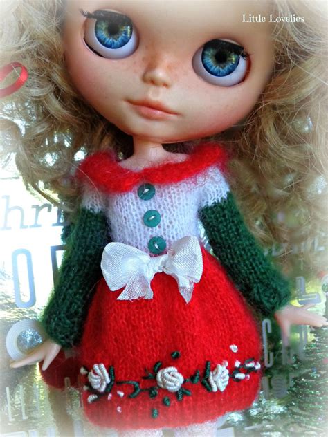 Blythepullip Dress Ooak Christmas Dress Redwhitegreen Etsy Red