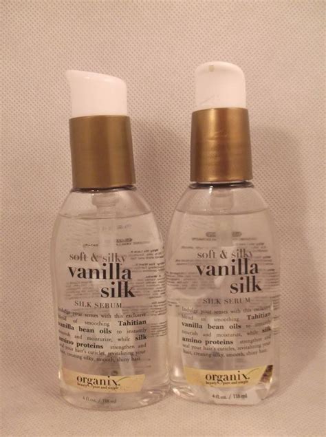 You're shampooing and conditioning every couple of days, you're applying a hair mask, and you're sleeping on a silk pillowcase, so why is your hair still suffering? 1,2 OR 3 Organix Soft & Silky Vanilla Silk Hair Silk Serum ...