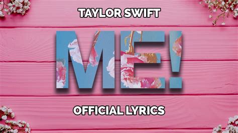Taylor swift i know that i'm a handful, baby, uh i know i never think before i jump and you're the kind of guy the ladies want (and there's a lot of cool. Taylor Swift - ME! (Lyrics) feat. Brendon Urie of Panic ...