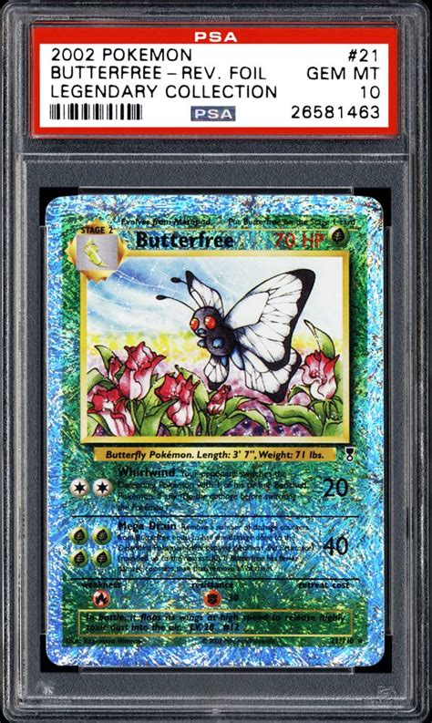 Pokemon sw & sh butterfree spawn locations where to find and catch, moves you can learn based on this pokemon's stats we consider the best nature for butterfree to have is modest, this will. 2002 Nintendo Pokemon Legendary Collection Butterfree-Reverse Foil | PSA CardFacts®
