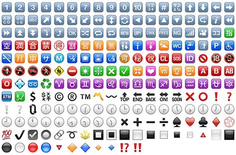 Полная таблица символов эмоджи и их html коды. Emojis for Employee Engagement