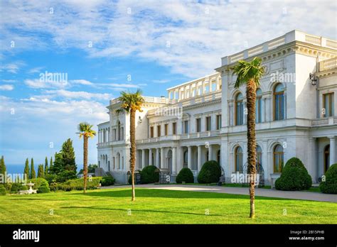Livadia Palace Near City Of Yalta Crimea Russia Livadia Palace Was A
