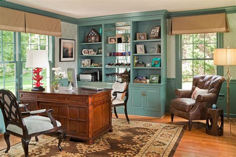 20 Great Farmhouse Home Office Design Ideas Traditional Home Office