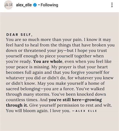 Dear Self I Love You Just Thought Someone Here Might Need To Hear