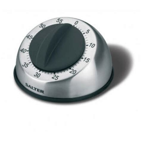 Salter Mechanical Stainless Steel Kitchen Timer Wind Up 338