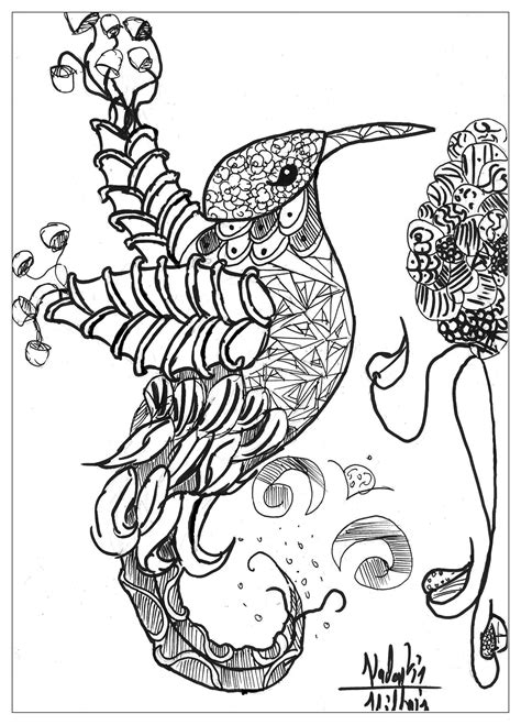 Simple Animal Coloring Pages For Adults Printable