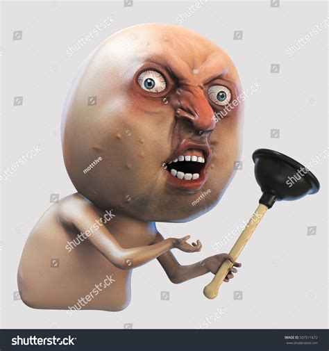 Stock Ilustrace „angry Man Pump Rage Face Meme“ 507511672 Shutterstock