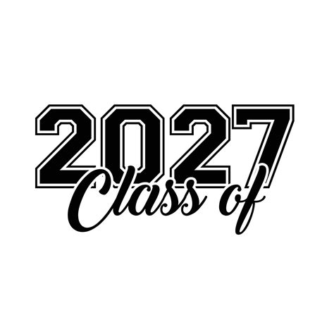 Class Of 2027 Vector T Shirt Design 10990418 Vector Art At Vecteezy