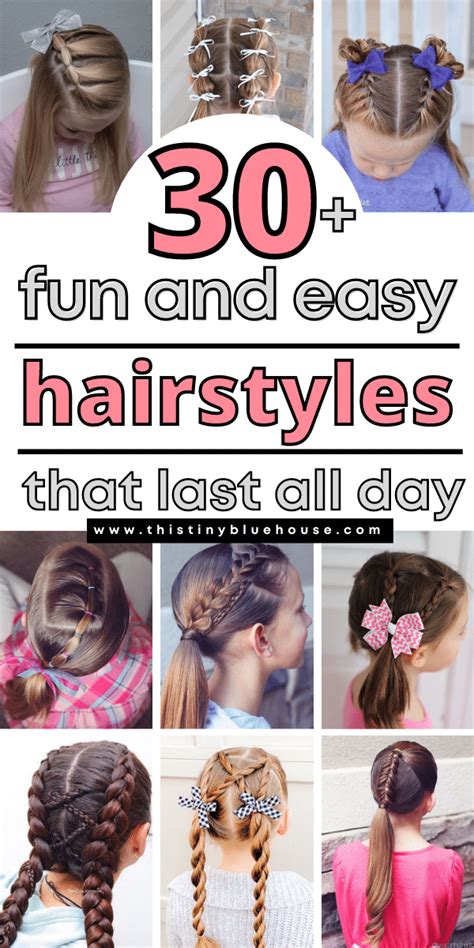 30 Cute And Easy Hairstyles For Girls This Tiny Blue House