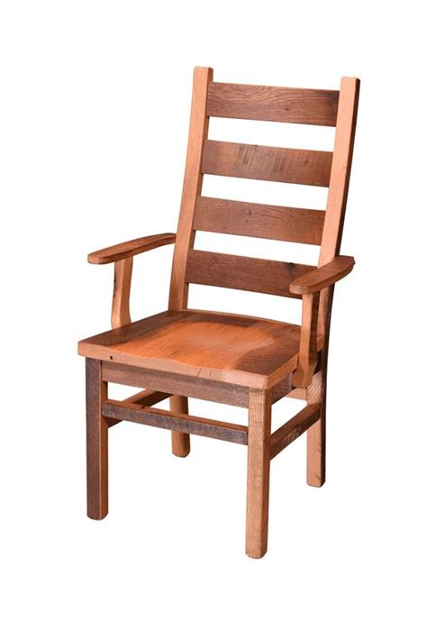 Blue ridge log furniture repurposes weathered wood from old barns, fences, buildings, and dead if you need to furnish your home, lodge, or cabin, our selection of rustic reclaimed barn wood dining room furniture is refined enough for any setting. Reclaimed Wood Ladderback Dining Room Chair