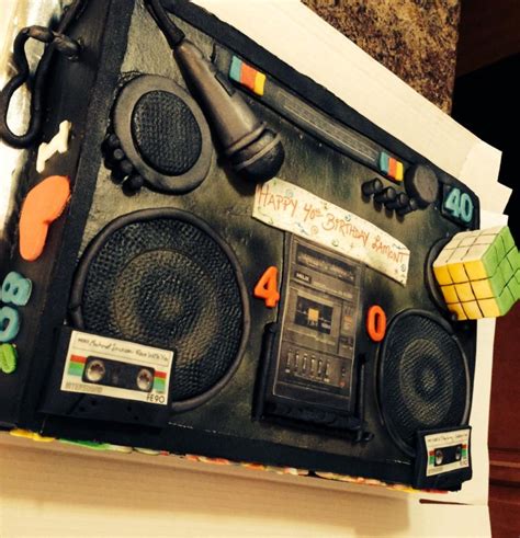 80s 90s Boombox Cake Hip Hop Party Mom Party Hip Hop Birthday