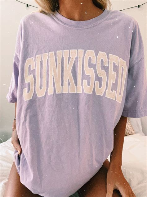 Sunkissed Tees In 2021 Aesthetic Shirts Aesthetic T Shirts Trendy Shirts
